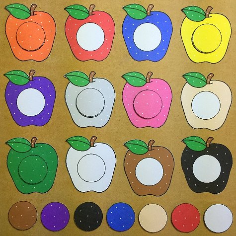 Apple color match for preschool and kindergarten