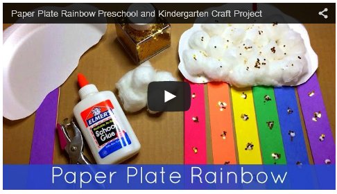 Paper Plate Rainbow Art Project For Preschool and Kindergarten