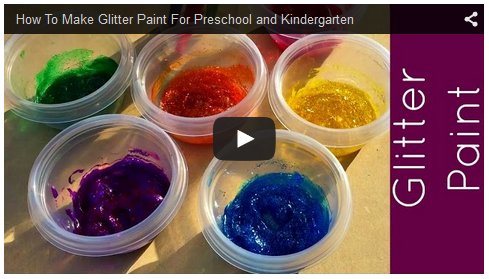 Glitter Paint For Preschool and Kindergarten