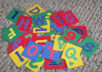 Letter and Number Lacing Tags