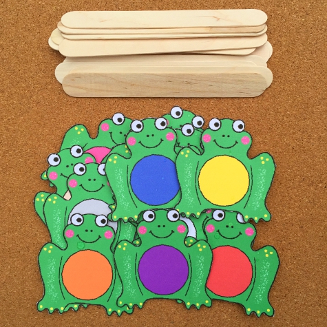 Frog Color Sort For Preschool and Kindergarten