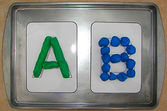 Playdough Alphabet Cards