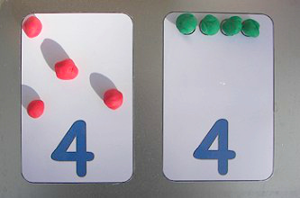 Playdough Counting Cards
