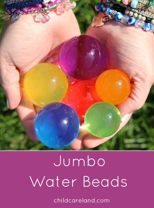 Growing XXL Jumbo waterbeads #fun Cc#rainbow #jumbo #water #beads #str