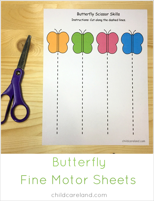 butterflyfine motor skills for preschool and kindergarten