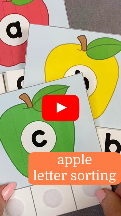 apple letter tracing activity for preschool and kindergarten