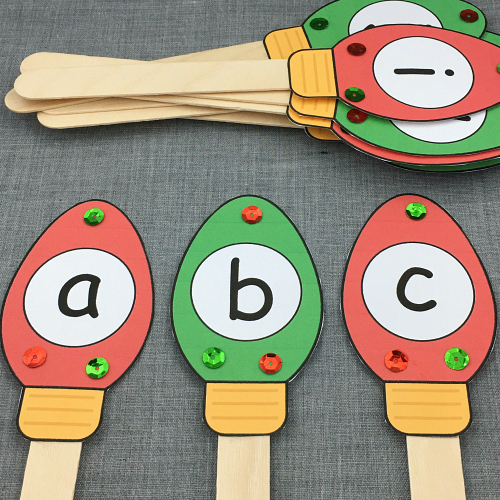 christmas alphabet sequence for preschool and kindergarten