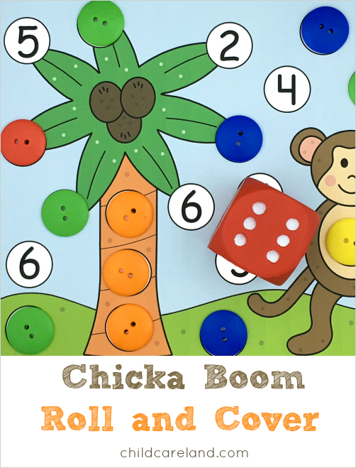 chicka chicka boom boom roll and cover for preschool and kindergarten