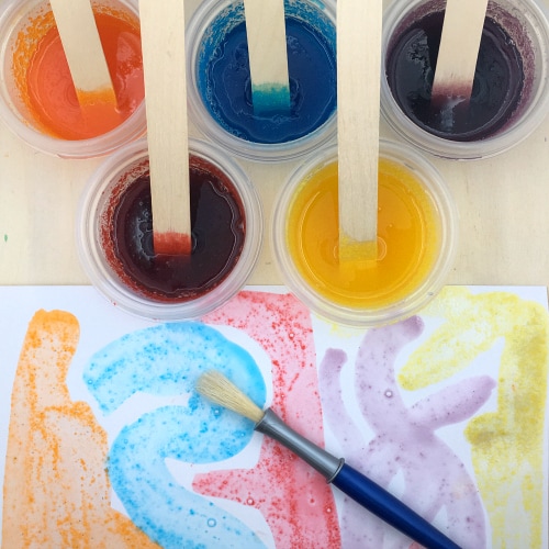 jello paint for preschool and kindergarten
