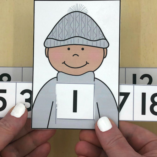 learning friends number match for preschool and kindergarten