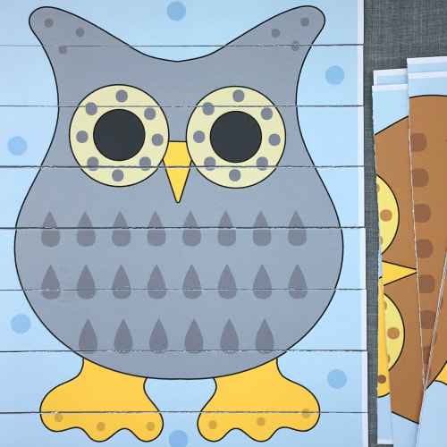 owl puzzle for preschool and kindergarten