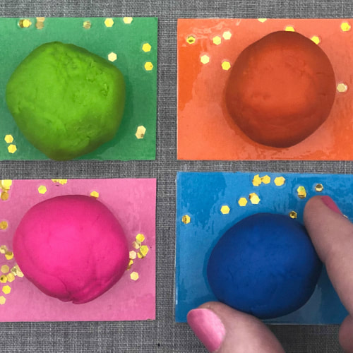 playdough color match for preschool and kindergarten