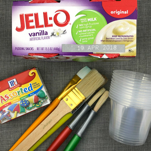 pudding paint for preschool and kindergarten