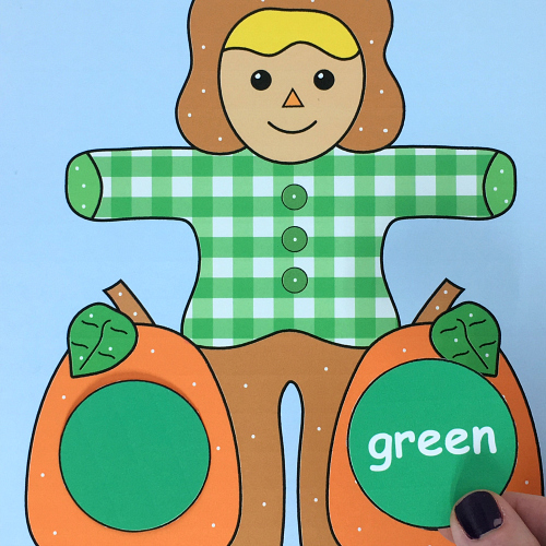 scarecrow color and pattern match preschool and kindergarten