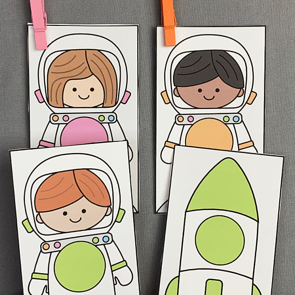 space color match for preschool and kindergarten