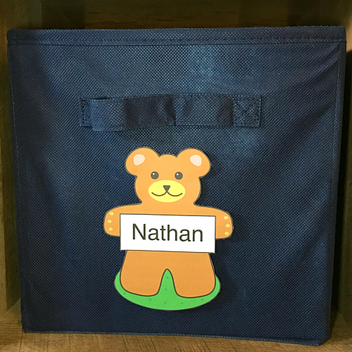 teddy bear name tags for preschool and kindergarten