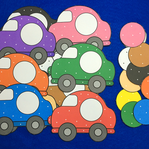 car color match for toddlers and preschool