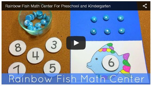 Rainbow Fish Match Center For Preschool and Kindergarten