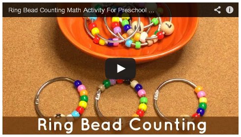 Ring Bead Counting For Preschool and Kindergarten
