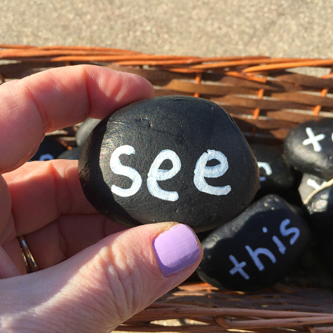 Sight Word Rocks Pre-Reading For Preschool and Kindergarten