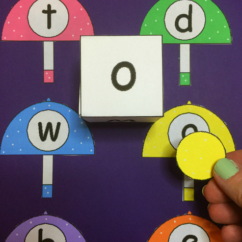 Umbrella Roll and Cover File Folder Game For Preschool and Kindergarten