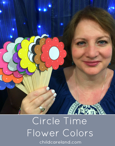 Circle Time Flower Colors For PReschool and Kindergarten