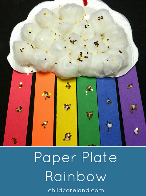 Paper Plate Rainbow Art Project For Preschool and Kindergarten