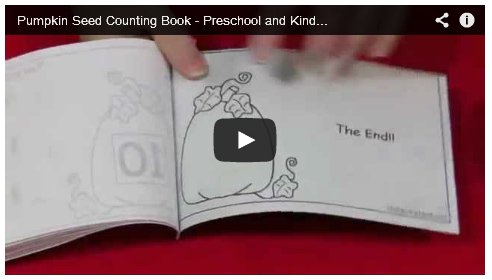 Pumpkin Seed Counting Book Preschool and Kindergarten