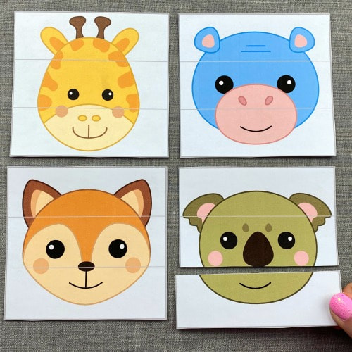baby animal puzzles for preschool and kindergarten