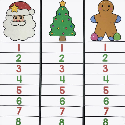 Scissor Skills Christmas Countdown For Peschool and Kindergarten