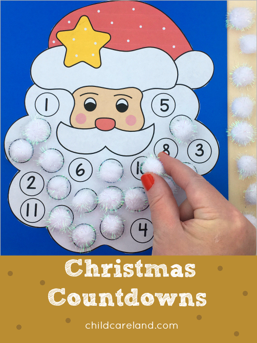 Countdown To Christmas Activities For Preschool and Kindergarten