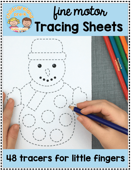 fine motor tracing sheets for preschool and kindergarten