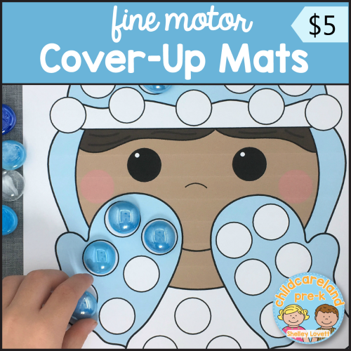 fine motor cover-up mats for preschool and kindergarten