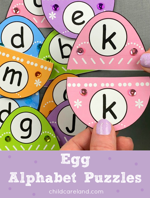 egg alphabet puzzles for preschool and kindergarten