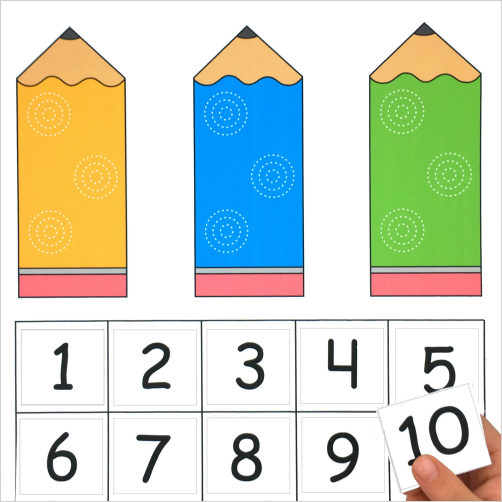 letter and number sequence mats for preschool and kindergarten now available in the download store