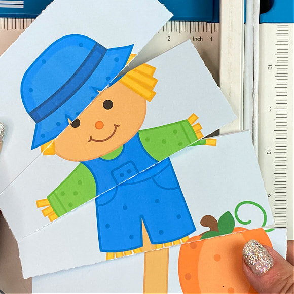 autumn puzzles fine motor and visual discrimination activity for preschool and kindergarten
