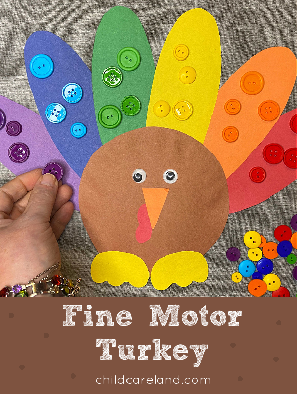 easy fine motor turkey activities for preschool and kindergarten