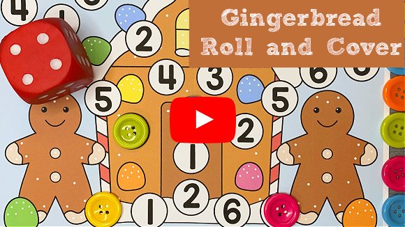 gingerbread roll and cover early math and fine motor activity for preschool and kindergarten