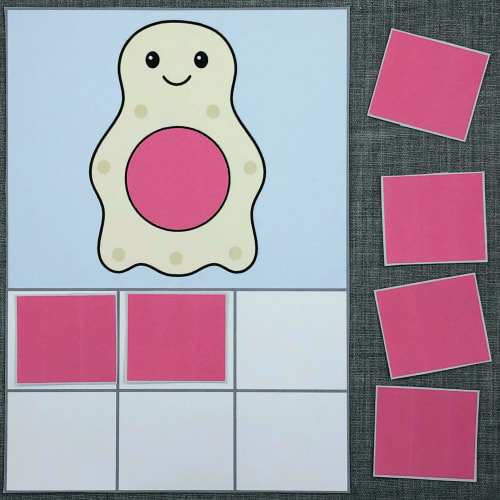 ghost color match for preschool and kindergarten