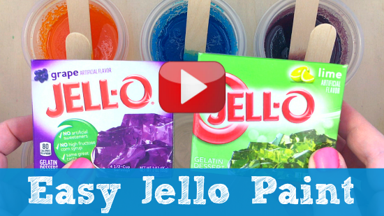 easy to make jello paint for preschool and kindergarten