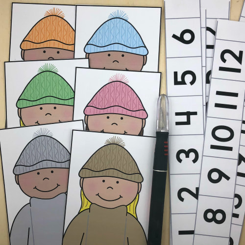 learning friends number sliders for preschool and kindergarten
