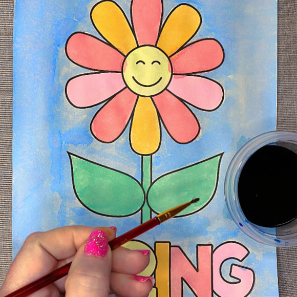 liquid watercolor paint for preschool and kindergarten