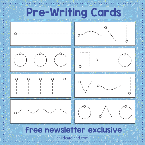 pre-writing skills newsletter exclusive for preschool and kindergarten