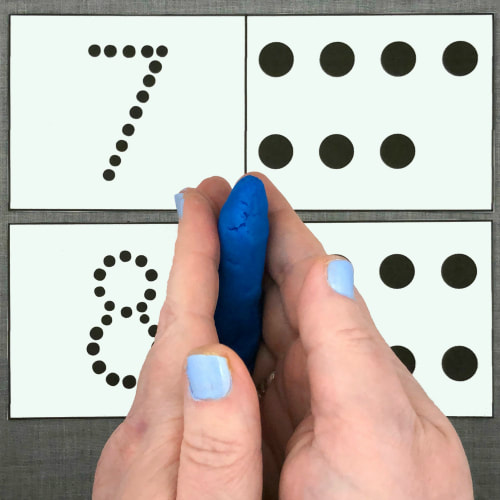 number count and trace for preschool and kindergarten