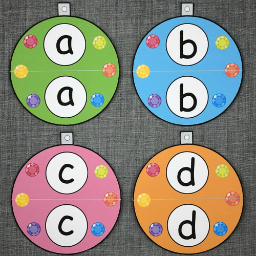 ornament alphabet puzzles for preschool and kindergarten