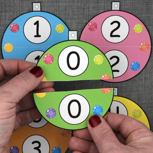 ornament number puzzles for preschool and kindergarten