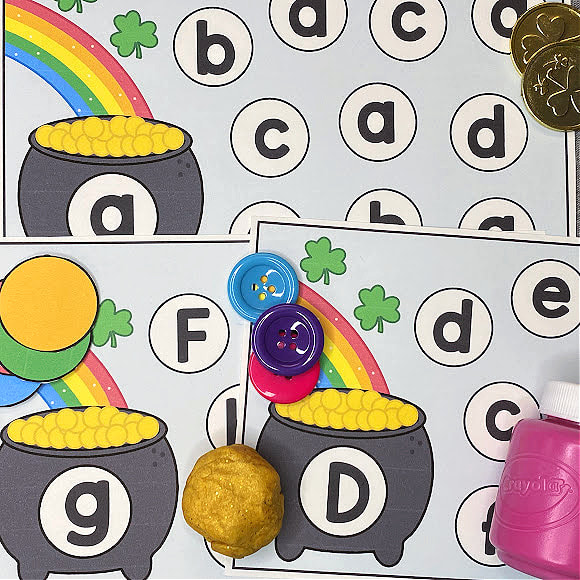 pot of gold alphabet cover for preschool and kindergarten