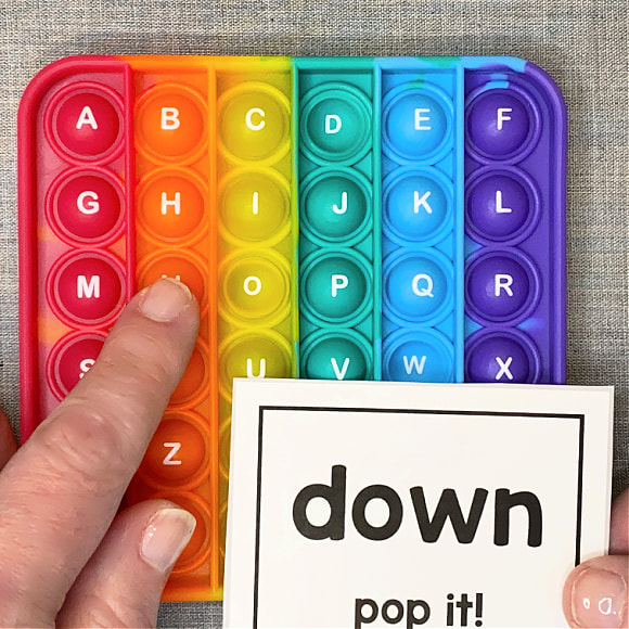 pop its sight word cards for preschool and kindergarten