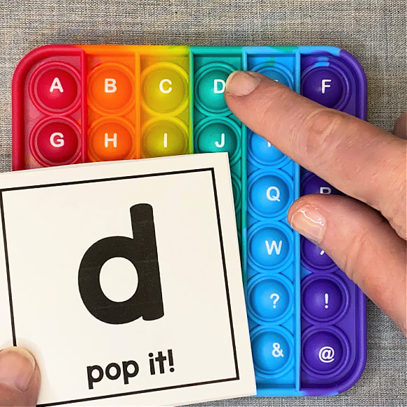 pop its letter and number cards for preschool and kindergarten