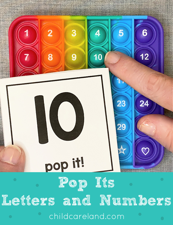 pop its letter and number cards for preschool and kindergarten